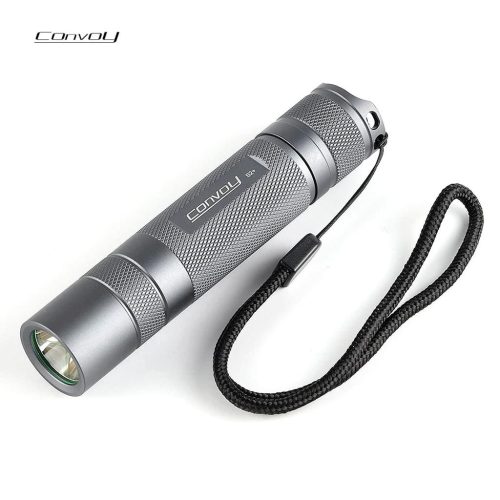 Convoy S2+ Black Cree XML2 U2-1A AMC7135*3 2-Group 3/5-Mode EDC LED Flashlight