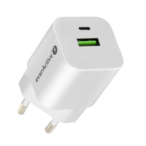 everActive GaN SC-390Q wall charger with USB QC3.0 and USB-C PD PPS 30W socket 