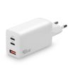 everActive GaN SC-650Q wall charger with USB port and 2x USB-C PD PPS QC4+ 65W 