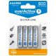 4x rechargeable everActive R03/AAA Ni-MH 800 mAh ready to use