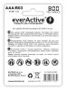 2x rechargeable everActive R03/AAA Ni-MH 800 mAh ready to use