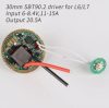 30mm SBT90.2 driver for L6/L7,Input 6-8.4V,11-15A,Output 20.5A