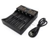 LiitoKala Lii - 402 Battery Charger - Black USB