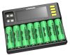 LiitoKala Lii-8S Charger 8 Slots LCD Screen Display Smartest Battery Charger  EU plug