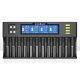 LiitoKala Lii-S12 12-Slot 18650 Battery charger For 20700 26650 21700 14500 10440 16340 1.2V 3.7V battery