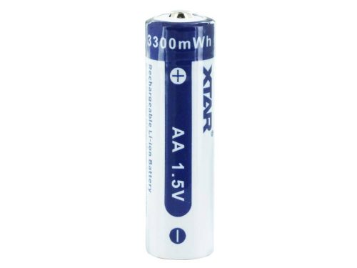 Xtar AA 3300mWh 1.5V Rechargeable Protected Lithium-Ion Lithium Nickel Manganese Cobalt Oxide (LiNiCoMnO2) Button Top Battery