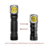 Sofirn SP40 LED Headlamp Cree XPL 1200lm 18650 USB Rechargeable Headlight 18350 Flashlight with Power Indicator Magnet Tail