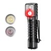 Wurkkos HD15R Dual LEDs Headlamp, Angle Flashlight with Red Beam Mode, Replaceable short tube included, Rechargeable 18650 Headlamp with Reverse Charging