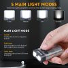 Wurkkos V10 Mini EDC Multifunction Torch, 1000LM Super Bright Portable Keychain Light, With Magnet USB Rechargeable UV Beep Camping Lantern