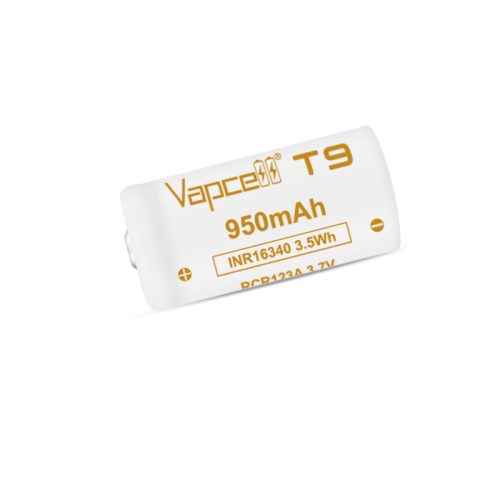 Vapcell 16340 T9 950mah 3A